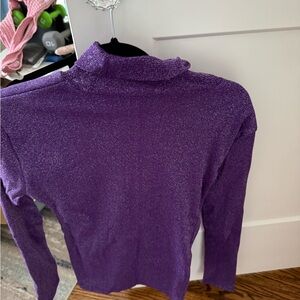 Elegant Purple Turtleneck Sweater